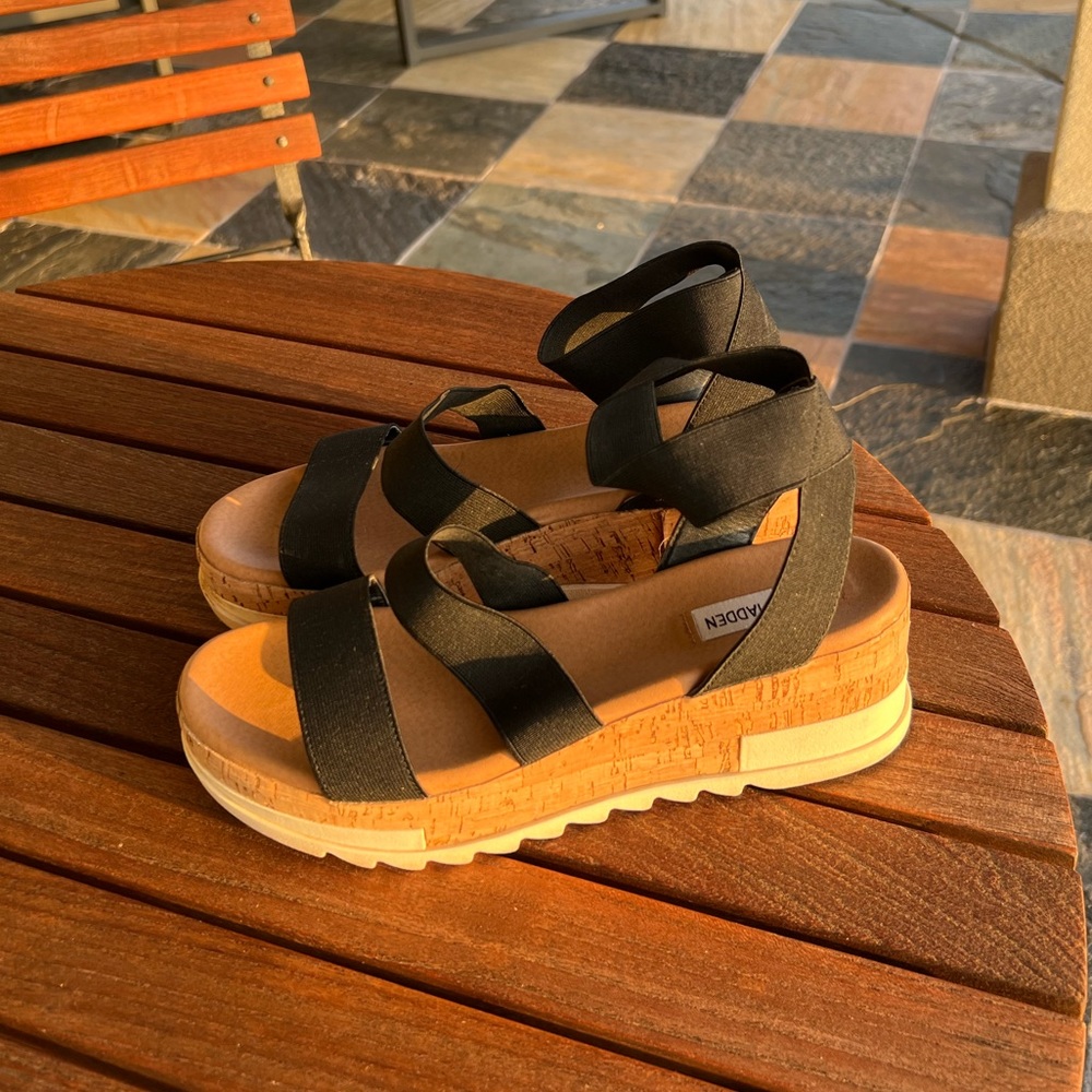 Steve Madden Ankle Strap Wedge Sandal